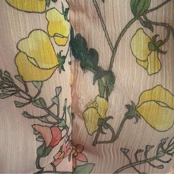 Tommy Hilfiger Floral 3/4 Balloon Sleeve Faux Wrap Dress Womens 14 pink Multi - Picture 12 of 15